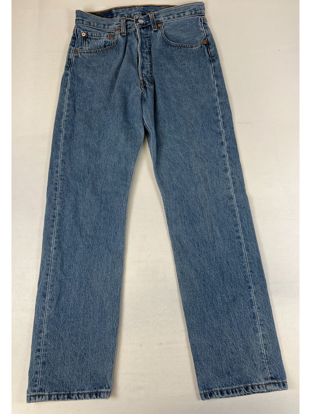 Levi's 501 Men 31 30 Blue Straight Leg Denim Jeans Original Riveted